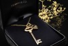 Tiffany & Co. Keys Collier Kette Herz und Schlüssel Anhänger in Gelbgold 