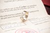 Cartier Ring C de Cartier Doppel C mit Diamanten in 750er Gold Tricolor 