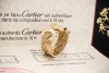 Cartier Ring C de Cartier Rar Offene Schiene geflochten in Gelbgold 750 