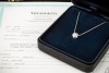 Tiffany Solitaire Collier Kette mit Diamant Anhänger 1,63 Ct. Platin 950 