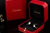 Cartier Ohrringe LOVE Creolen Ohrstecker Klassisch in 750er Weißgold OVP 