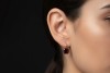 Pomellato Ohrringe Ohrstecker Nudo Classic mit Granat in 750er Gelbgold 