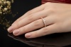 Etincelle de Cartier Ring mit Diamant im Smaragdschliff in Roségold 750 