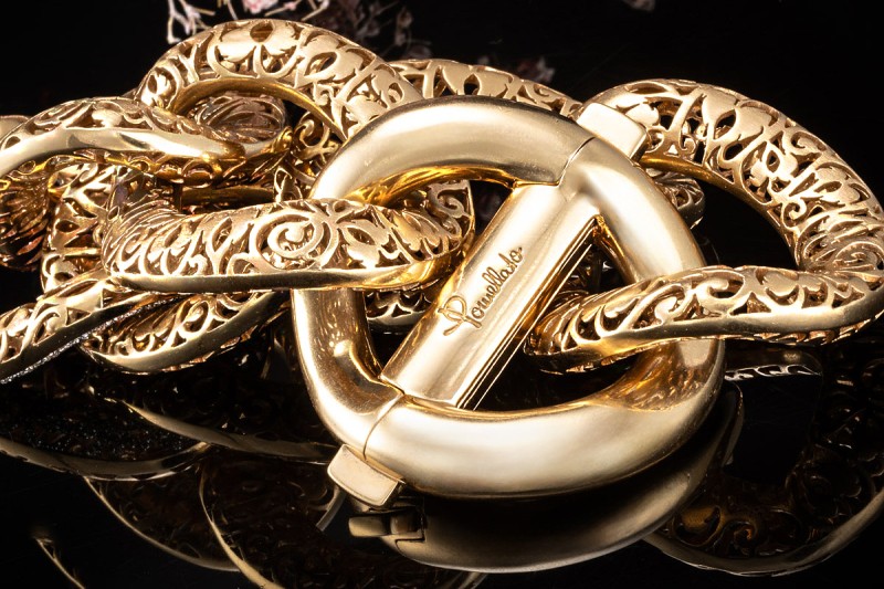 Pomellato Armband Arabesque mit Diamanten Statement Matt in Roségold 750 