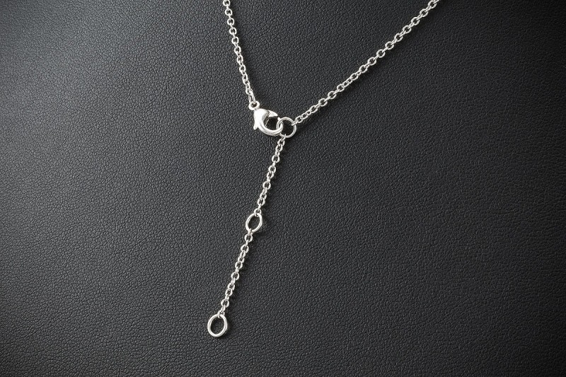 Al Coro Collier Engelchen Teufelchen mit Diamanten Roségold Weißgold 750 