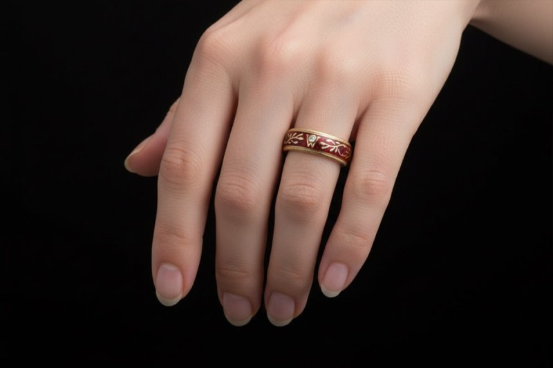 Wellendorff Ring Hibiscus Drehring mit 1 Diamant in 750er Gelbgold Gr 56 