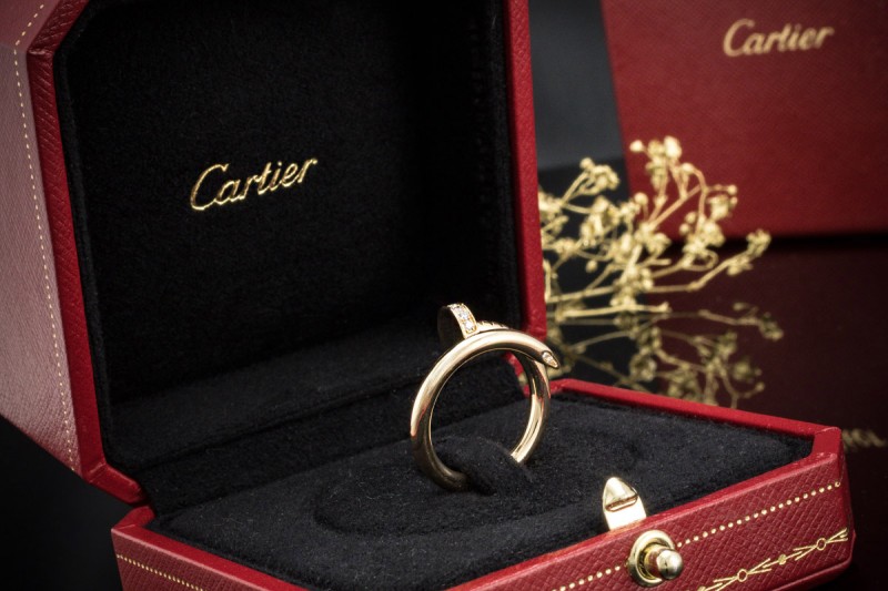 Cartier Juste un Clou Ring Klassisch mit Diamanten in Gelbgold Full Set 