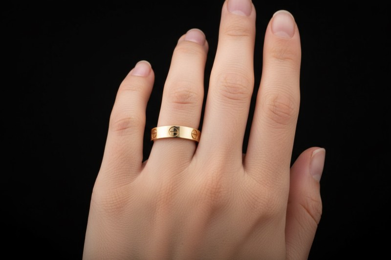 Cartier Love Ring Kleines Modell Massiv in 750er Gelbgold Größe 51 