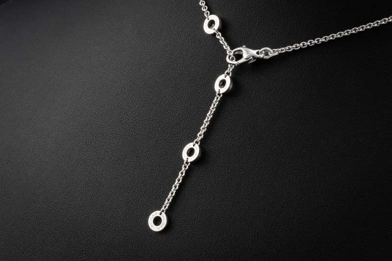 Bvlgari Bvlgari Halskette Collier Kette Anhänger Diamant 750er Weißgold 