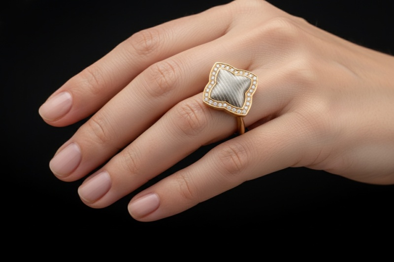 Victor Mayer Ring Eloise 150 x limitiert Diamanten Matt in Roségold 750 
