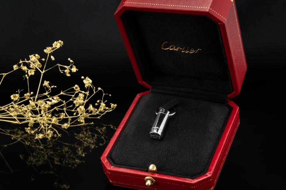 Cartier Love Befüllbarer Anhänger Weißgold Rarität mit Schraubverschluss 