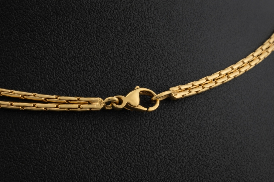 Y-Collier Goldene Südsee Perle und Diamanten Handarbeit in Gelbgold 750 