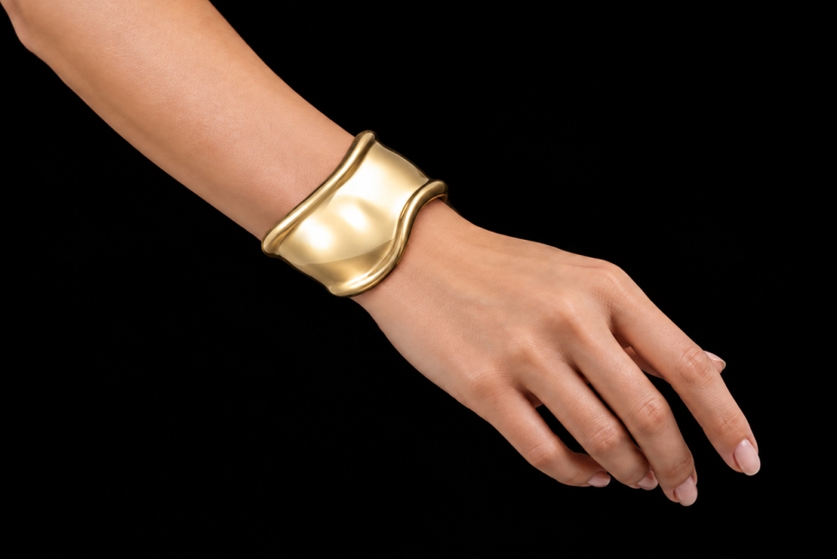 Tiffany Elsa Peretti Bone Cuff Armreif Armspange Small in 750er Gelbgold 