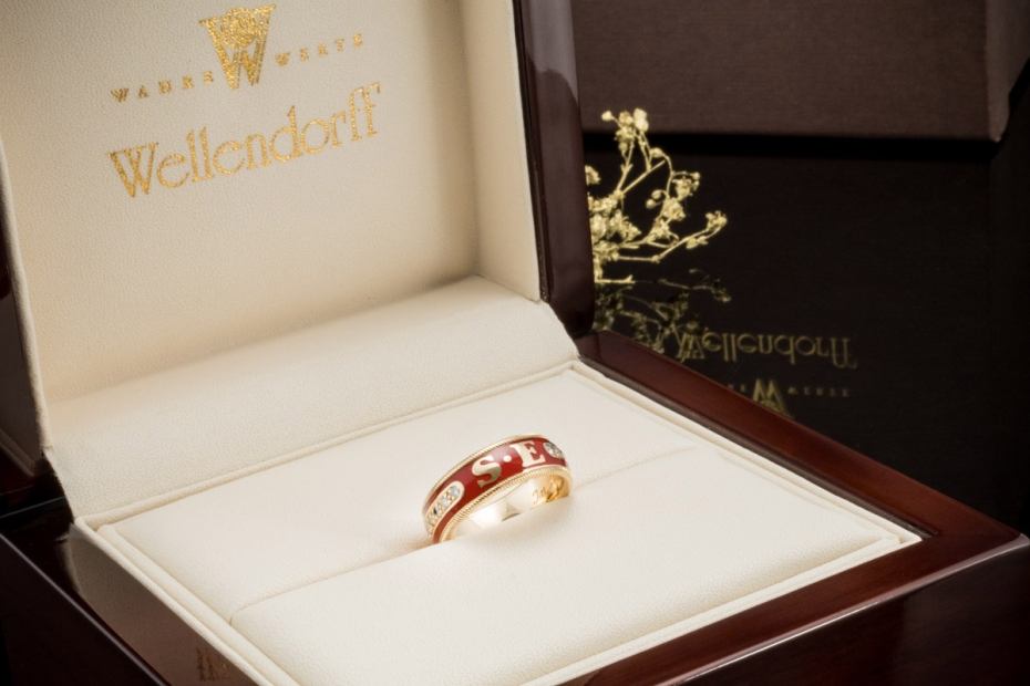 Wellendorff Ring Unikat 1989 Sammlerstück aus prominentem Familienbesitz 