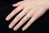 Georg Jensen Ring mit Diamanten Außergewöhnliche 750er Weißgold Arbeit 