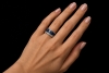 Wellendorff Ring Blaue Lagune Drehring mit Diamanten in 750er Weißgold 