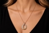 Baume & Mercier Collier 80 cm Diamant Anhänger in 750er Gold dreifarbig 