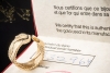 Cartier Ring C de Cartier Rar Offene Schiene geflochten in Gelbgold 750 