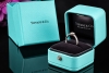 Tiffany & Co. Harmony Solitär Ring mit Diamant 0,37 Ct. 950er Platin OVP 