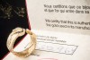 Cartier Ring C de Cartier Rar Offene Schiene geflochten in Gelbgold 750 