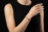 Tiffany & Co Armband Gliederarmband Diamanten in Gelbgold 750 mit Platin 