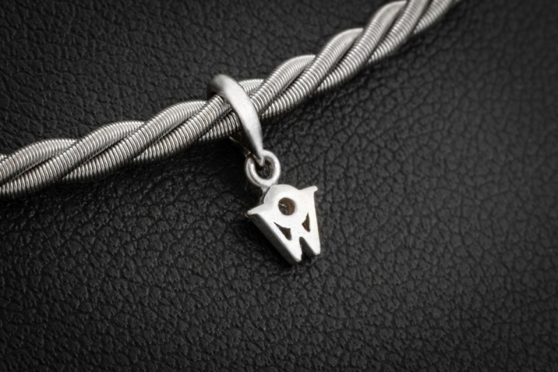 Wellendorff Collier Silky Seidenkordel Kette in 750er Weißgold Full Set 