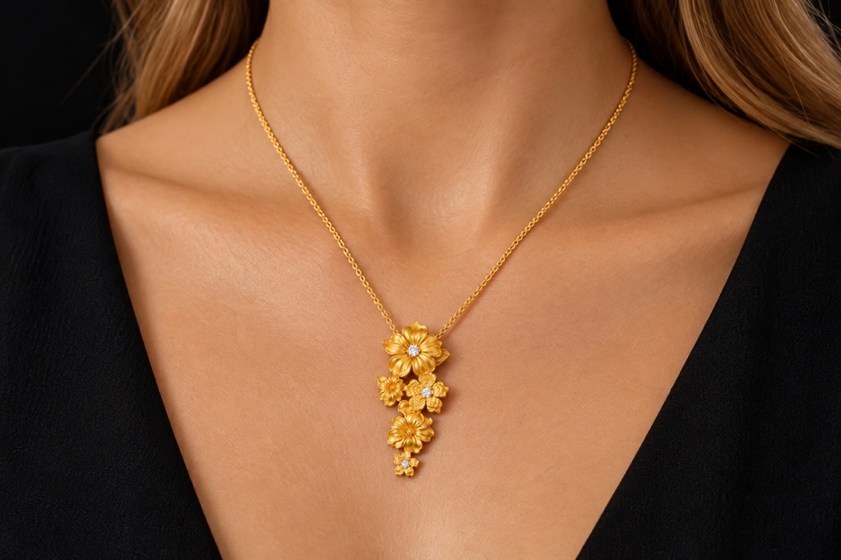 Carrera y Carrera Collier Kette Emperatriz Medium mit Diamanten Gold 750 