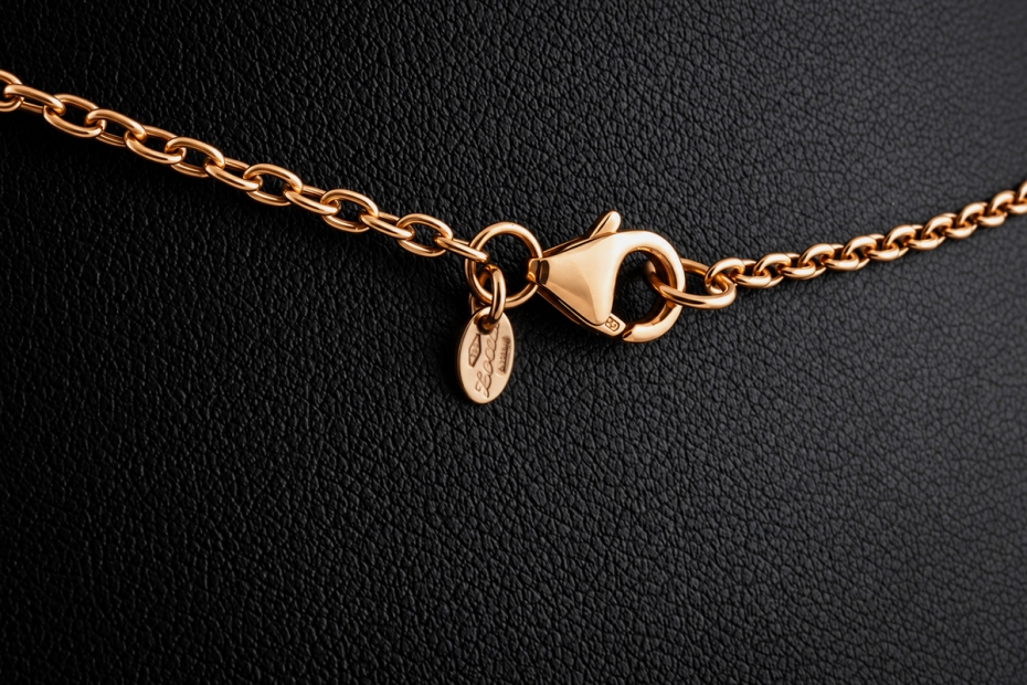 Zoccai 1839 Venice Collier mit geflochtenem Perlmutt in 750er Roségold 